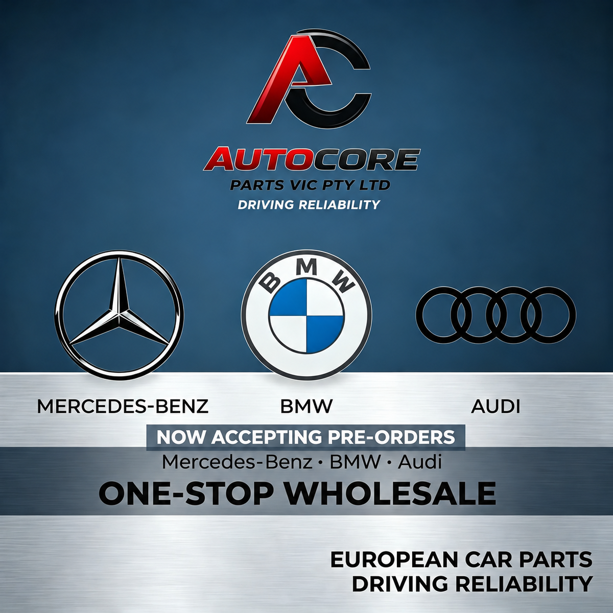 Premium European car parts for Mercedes-Benz, BMW and Audi