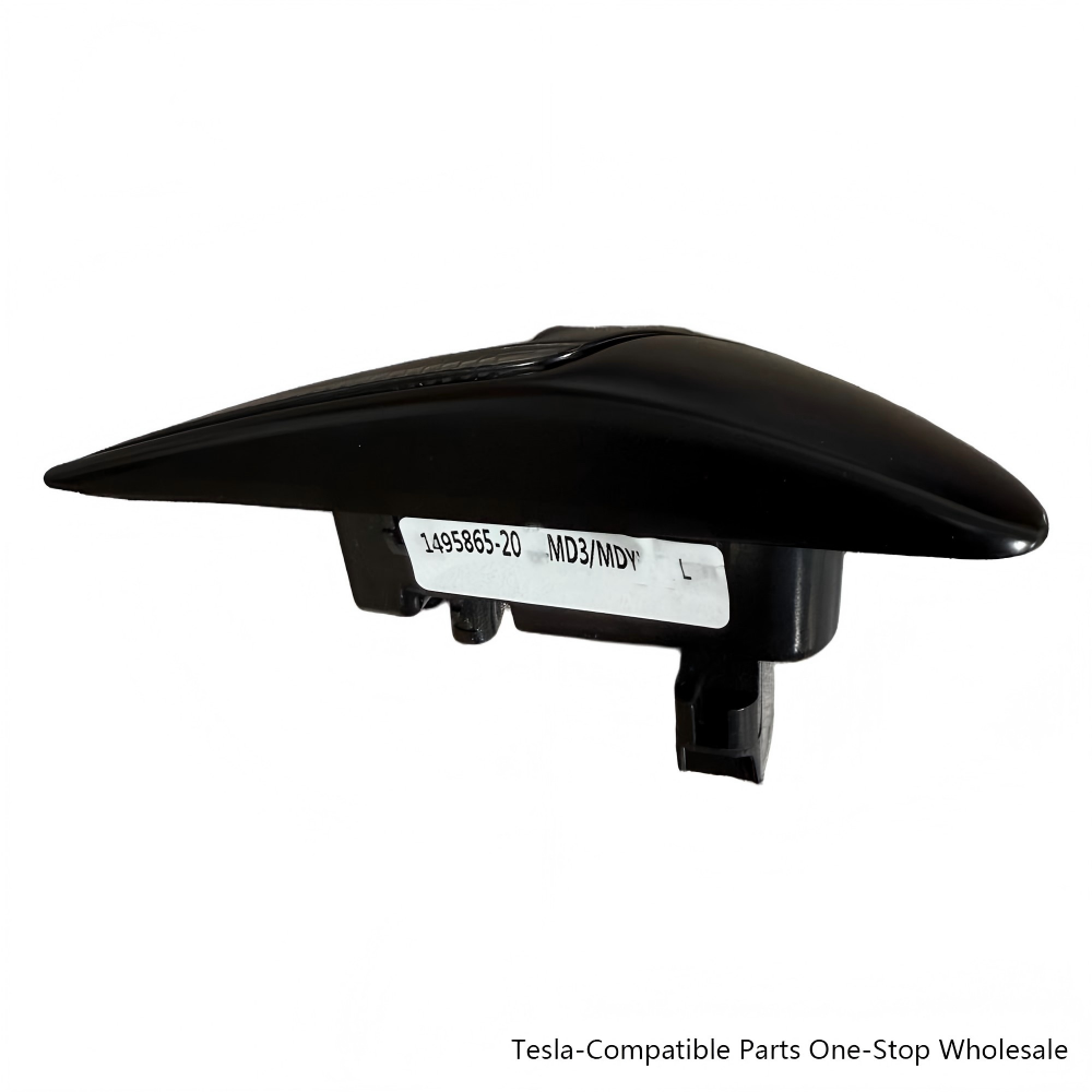 Front Fender Side Repeater Turn Signal Indicator Light with Autopilot Camera Right (RH) Matte Black for Tesla Model Y(Part Number: 1125106-50-A)