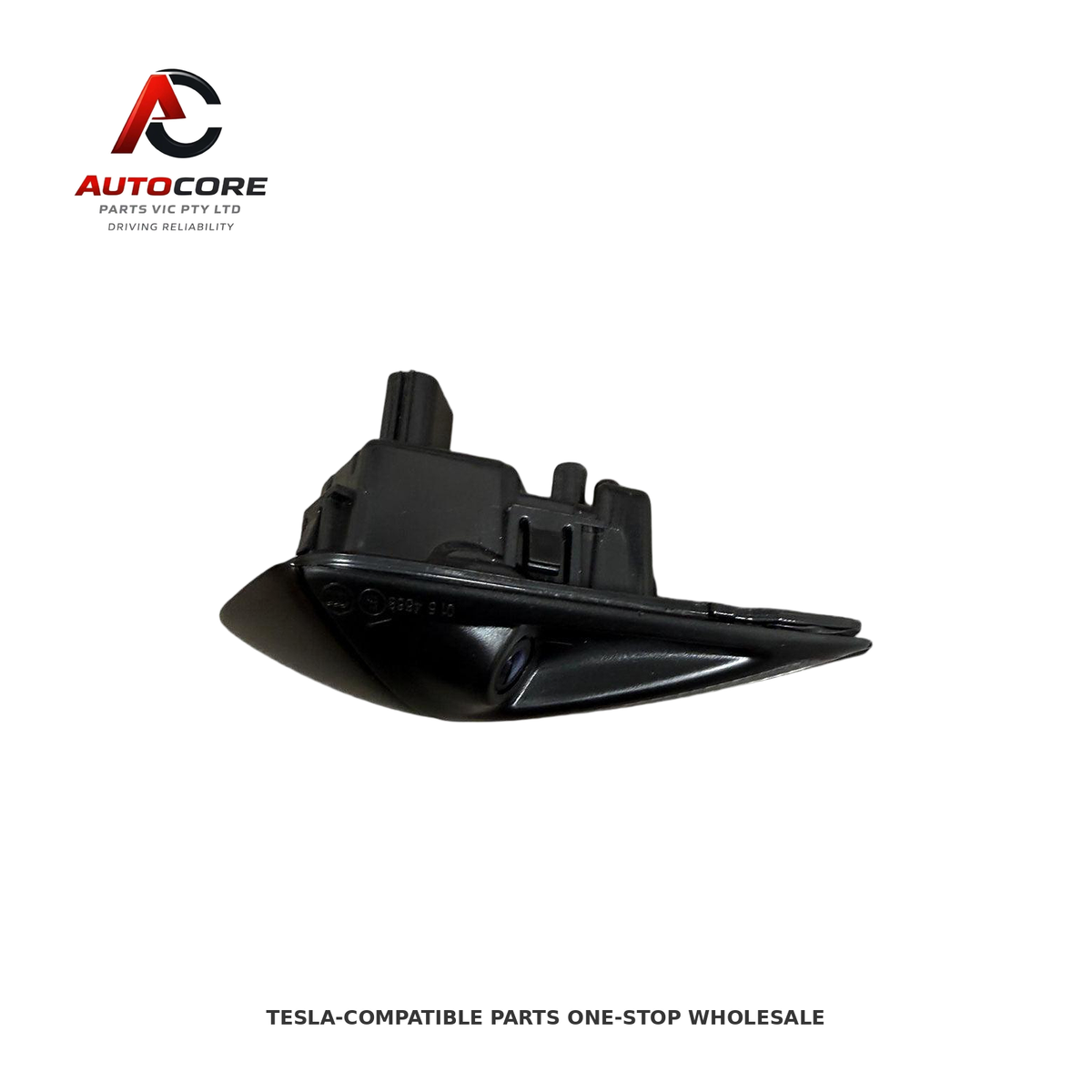 Front Fender Side Repeater Turn Signal Indicator Light with Autopilot Camera Right (RH) Matte Black for Tesla Model Y(Part Number: 1125106-50-A)