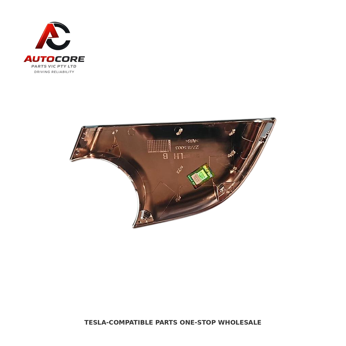 Side Mirror Lower Cover LH (Chrome) for Model 3 (Part Number: 1617900-00-A)
