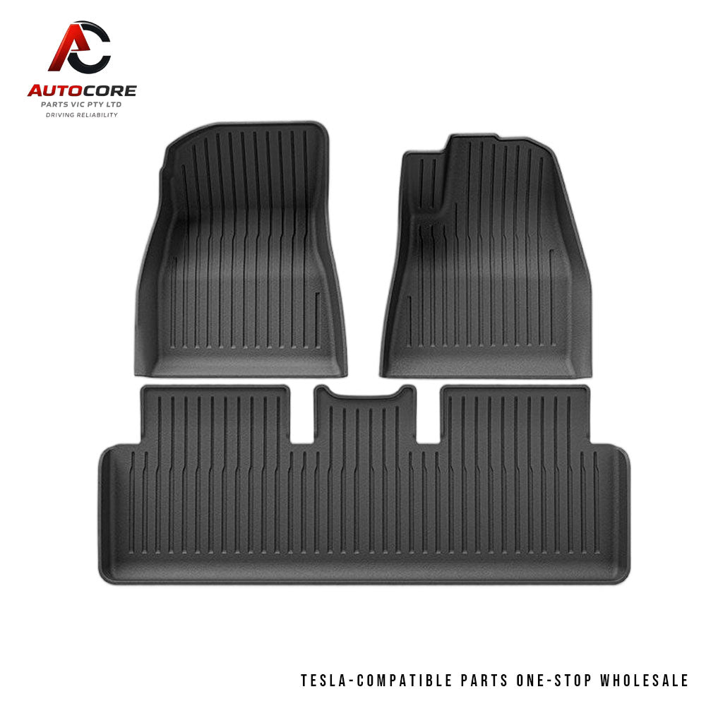 Premium All-Weather Interior Liners Floor Mats for Tesla Model 3