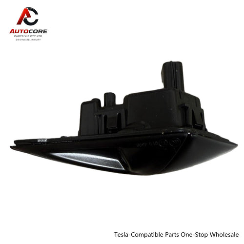 Front Fender Side Repeater Turn Signal Indicator Light with Autopilot Camera Right (RH) Matte Black for Tesla Model Y(Part Number: 1125106-50-A)