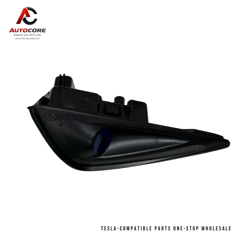 OEM Right Fender Turn Signal Light (Black) for Tesla Model Y &amp; Model 3 (Part Number: 1125107-00-A)