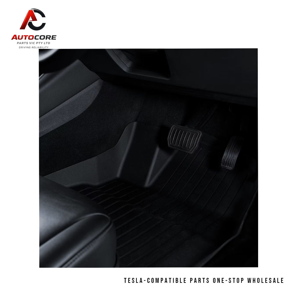 Premium All-Weather Interior Liners Floor Mats for Tesla Model Y (2020–2024)