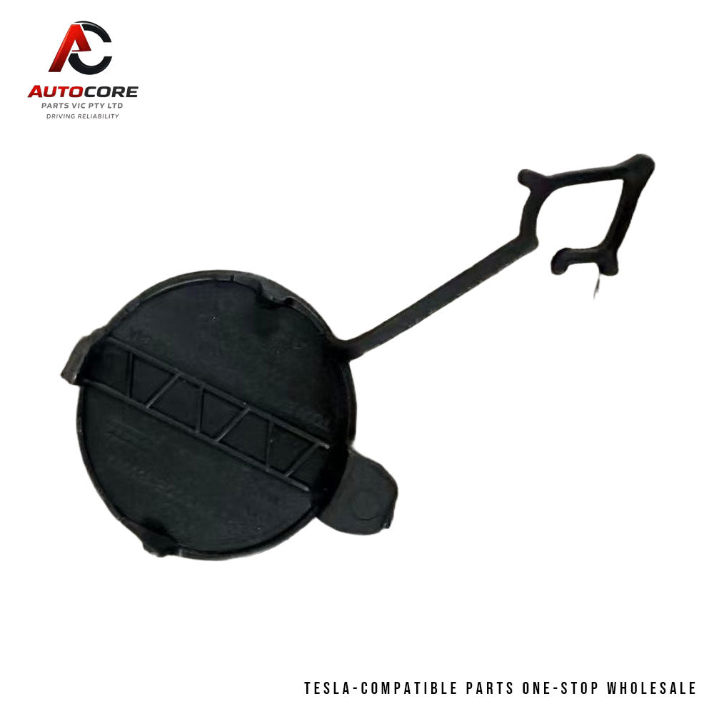 Front Bumper Tow Eye Trailer Hook Cover for Tesla Model Y(Part Number / MPN: 1493746-S2-A)