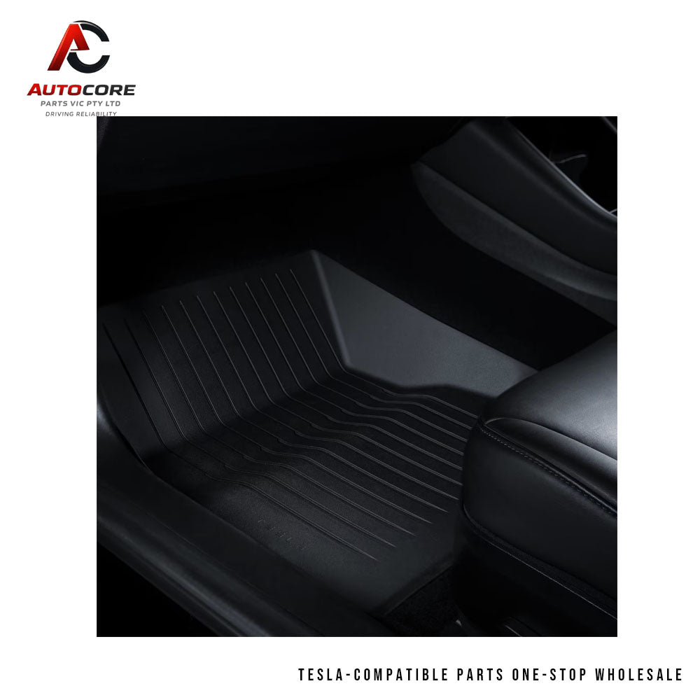 Premium All-Weather Interior Liners Floor Mats for Tesla Model Y (2020–2024)
