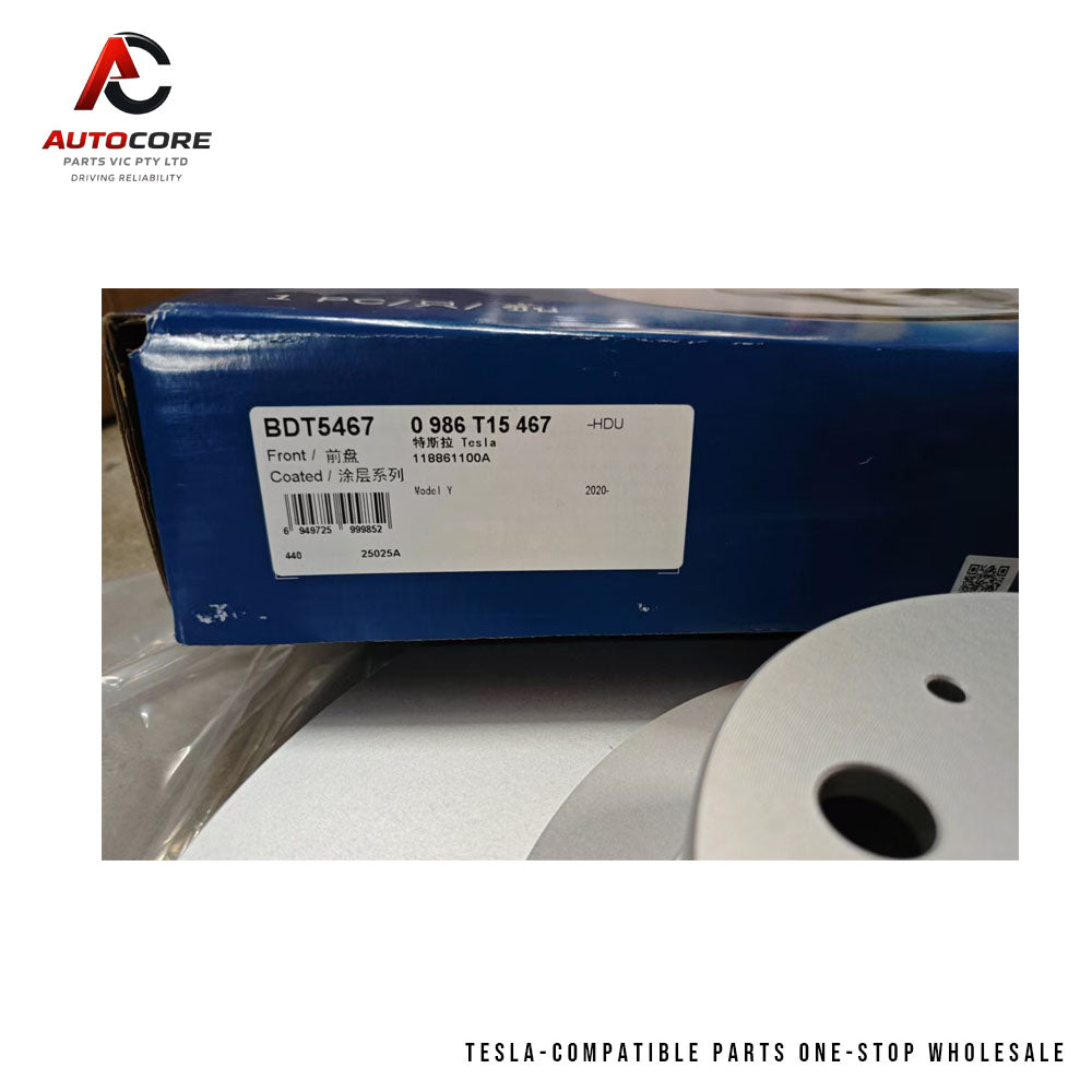 OEM Front Brake Disc / Rotor for Tesla Model Y &amp; Model 3 (Part Number: 1188611-00-A)