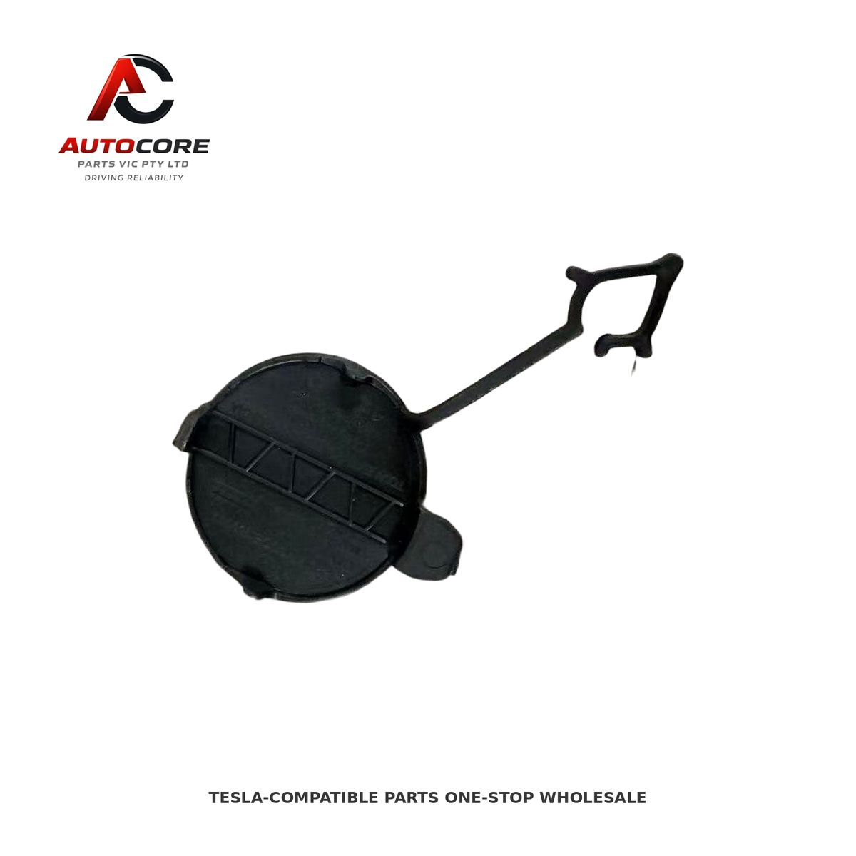 Front Bumper Tow Eye Trailer Hook Cover for Tesla Model Y(Part Number / MPN: 1493746-S2-A)