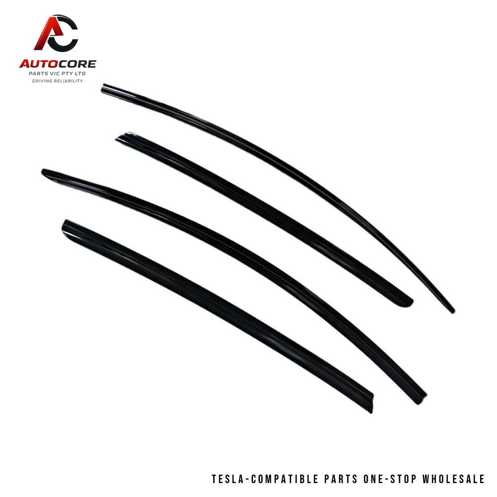 Window Visors / Rain Guards for Tesla Model Y 2020-2024 (4-Piece Set)