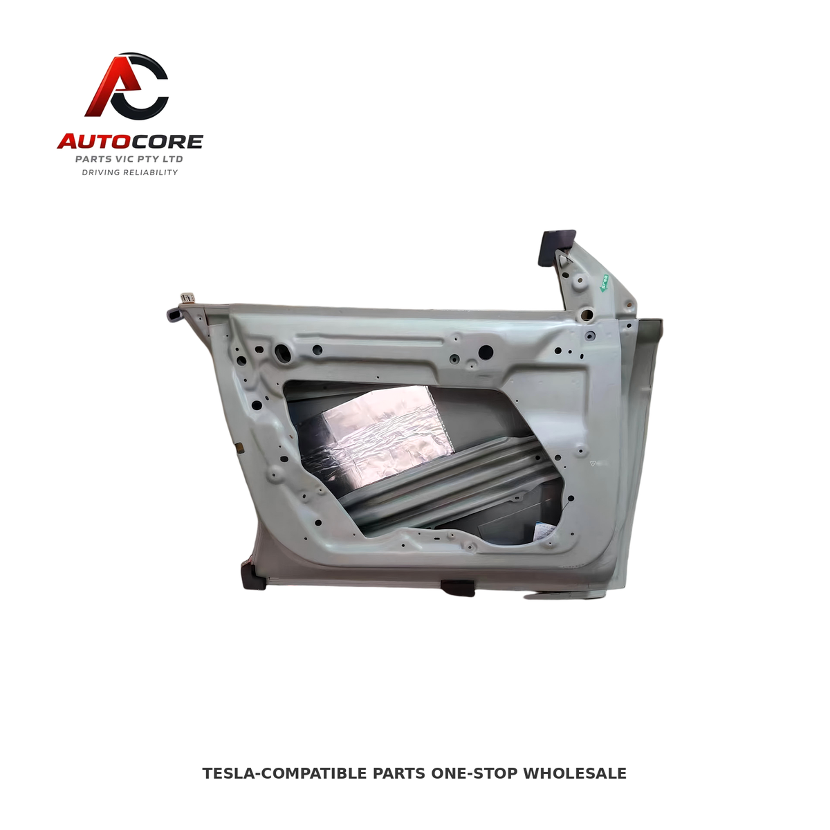 Tesla Model Y Front Left Door (LH) - Replacement Door Shell / Assembly(Part Number / MPN: 1505460-EC-A)