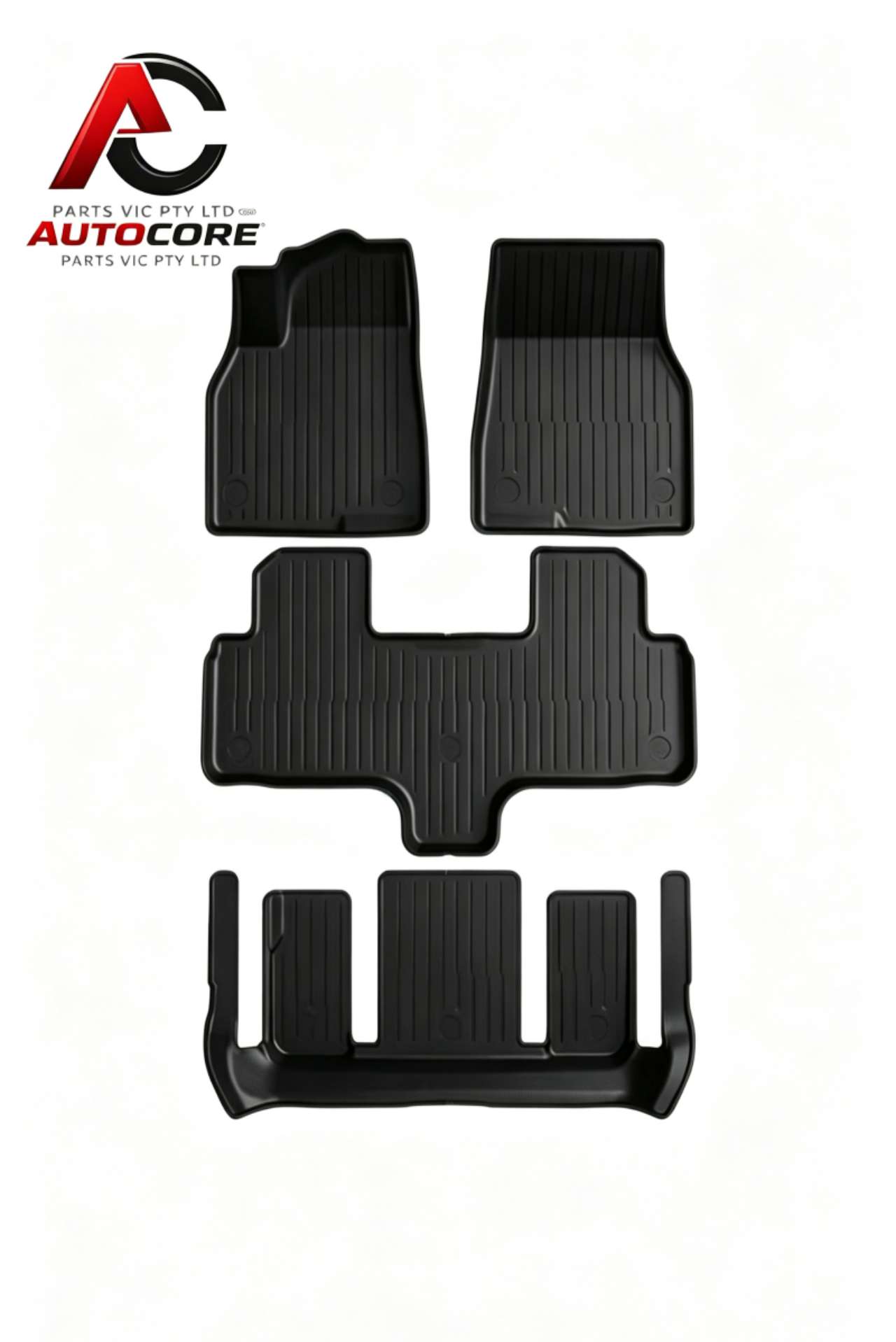 3D TPE Floor Mats for Tesla Model Y - Full Set (Single Layer)